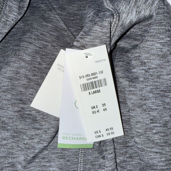 NWT Gilly Hicks Womens XL Active Recharge Full Zip Up Jacket Grey Athletic - Picture 5 of 7